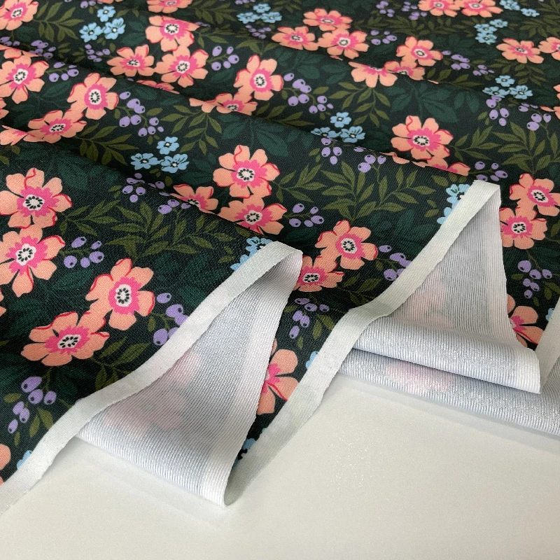 Custom Printed Swimwear Fabric Woven Dancewear Stretch Fabric 88 Polyester 12 Spandex Fabric