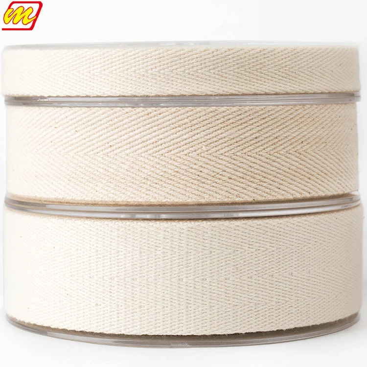 Eco-friendly and non-toxic cotton plain printed webbing