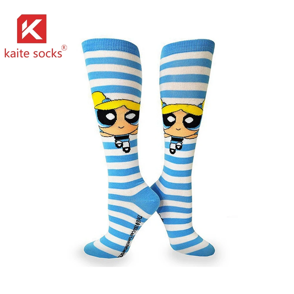 KTE-3388 No MOQ Adult Cycling Running Soccer Horse Riding Padded Breathable Compression Custom Logo Knee Socks