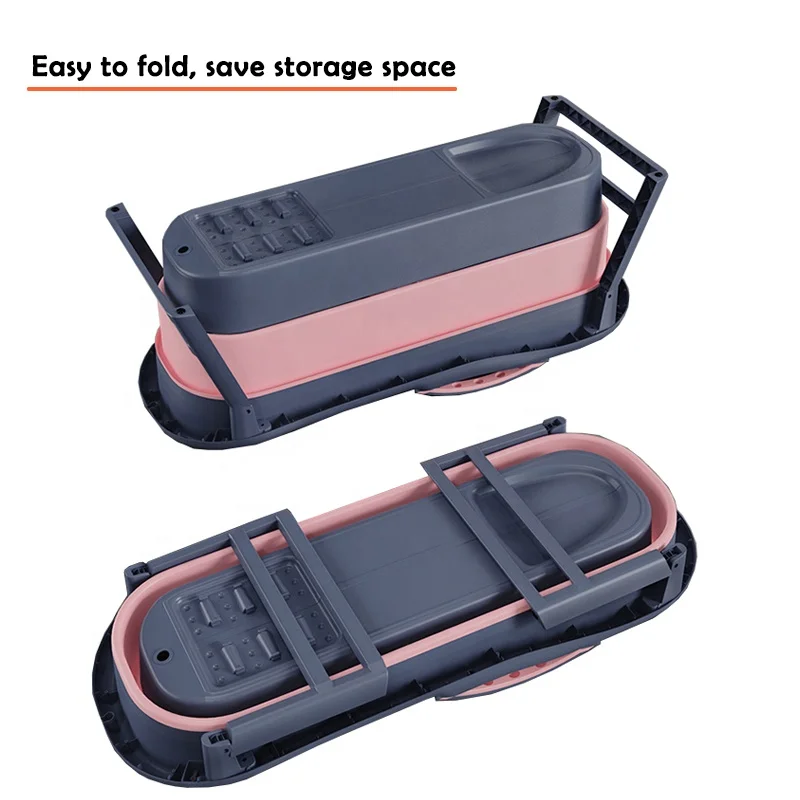 150cm Luxury Extra Large Collapsible Bath Tub Freestanding Plastic Portable Foldable Bathtub For Adults With Lid Pillow