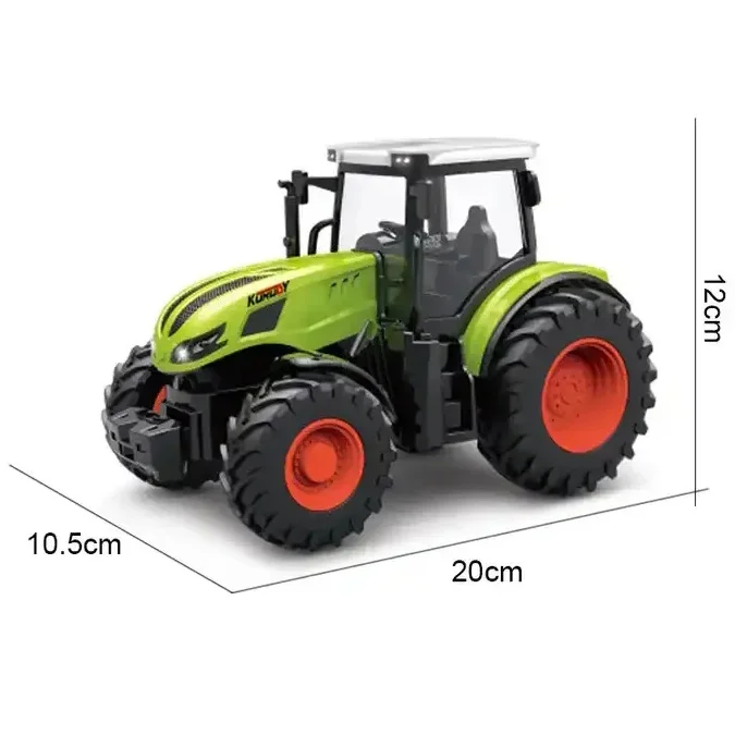 Rc трактор фермерские игрушки 1/24 игрушка с дистанционным управлением сельскохозяйственный