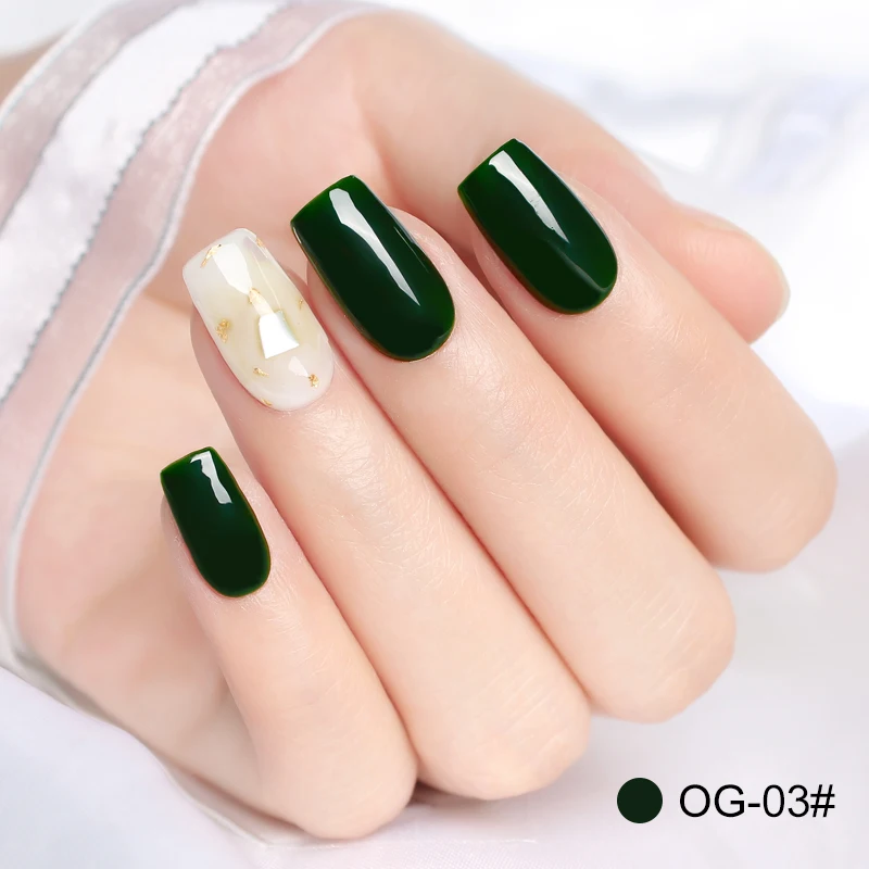 Olive Emerald Green Color Polish Nail Gel Varnish Primer for Nails Manicure Uv Lamp Gel Nail Polish