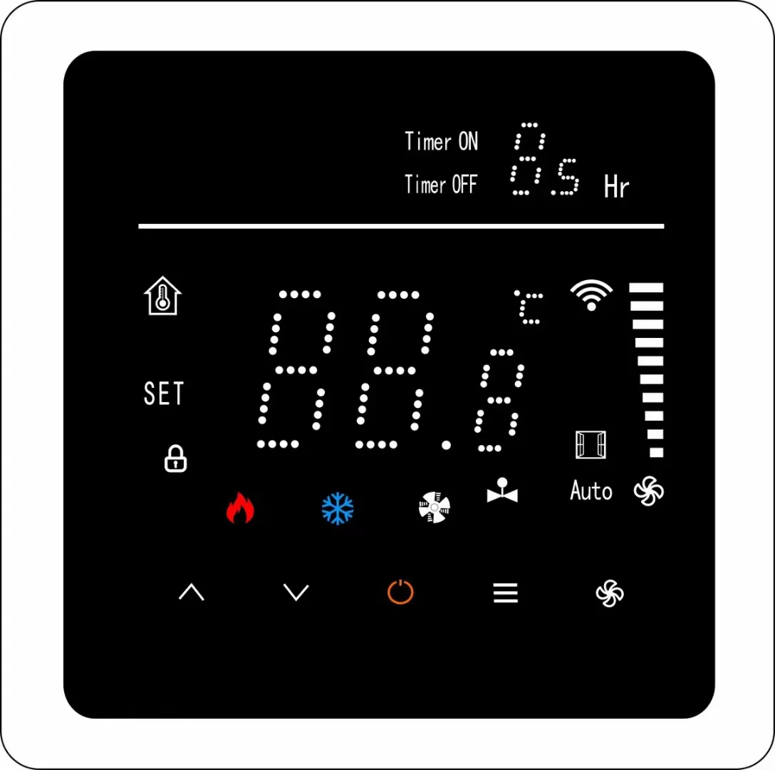 WiFi Intelligent Programmable HVAC Temperature Controller Remote Control of 3 Speed Fan Valve Controller AC Thermostat