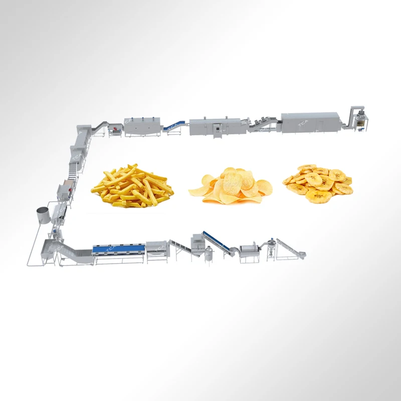 TCA  Full Automatic frozen french fries production line/potato crisp processing machinery/french fries making machine