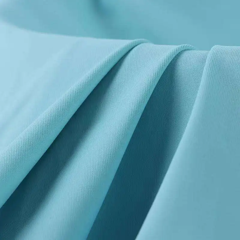 Raw Materials 85% Nylon 15% Stretch Knit Interlock Double Brushed Jersey Yoga Leggings Fabric For Sports Wear