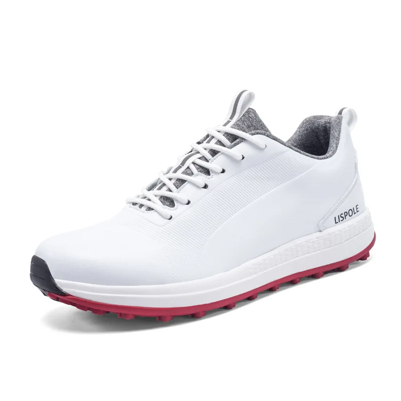Wholesale Customized High Quality Oem Mens Leather Golf Shoe Sole Waterproof Rubber Golf Shoes For Men