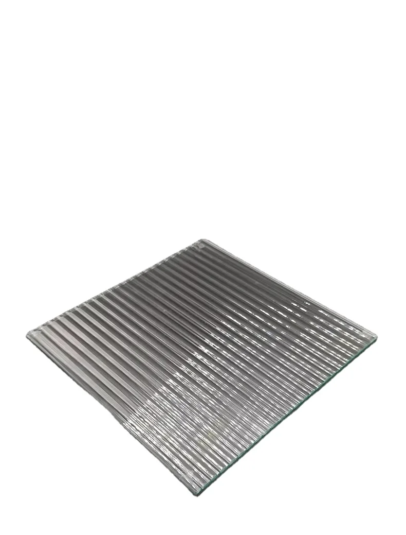 5mm 10mm 12mm Ultra Clear Moru Patterned Glass Fluted Toughened Glass Price Changhong Glass