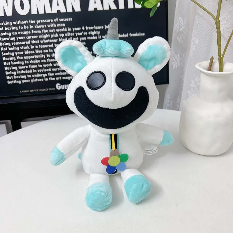 Carton Hot smiling critters Smiling Critters Purple cat figures and green rabbit pluses Hopscotch CatNap BearHug Plushie Doll