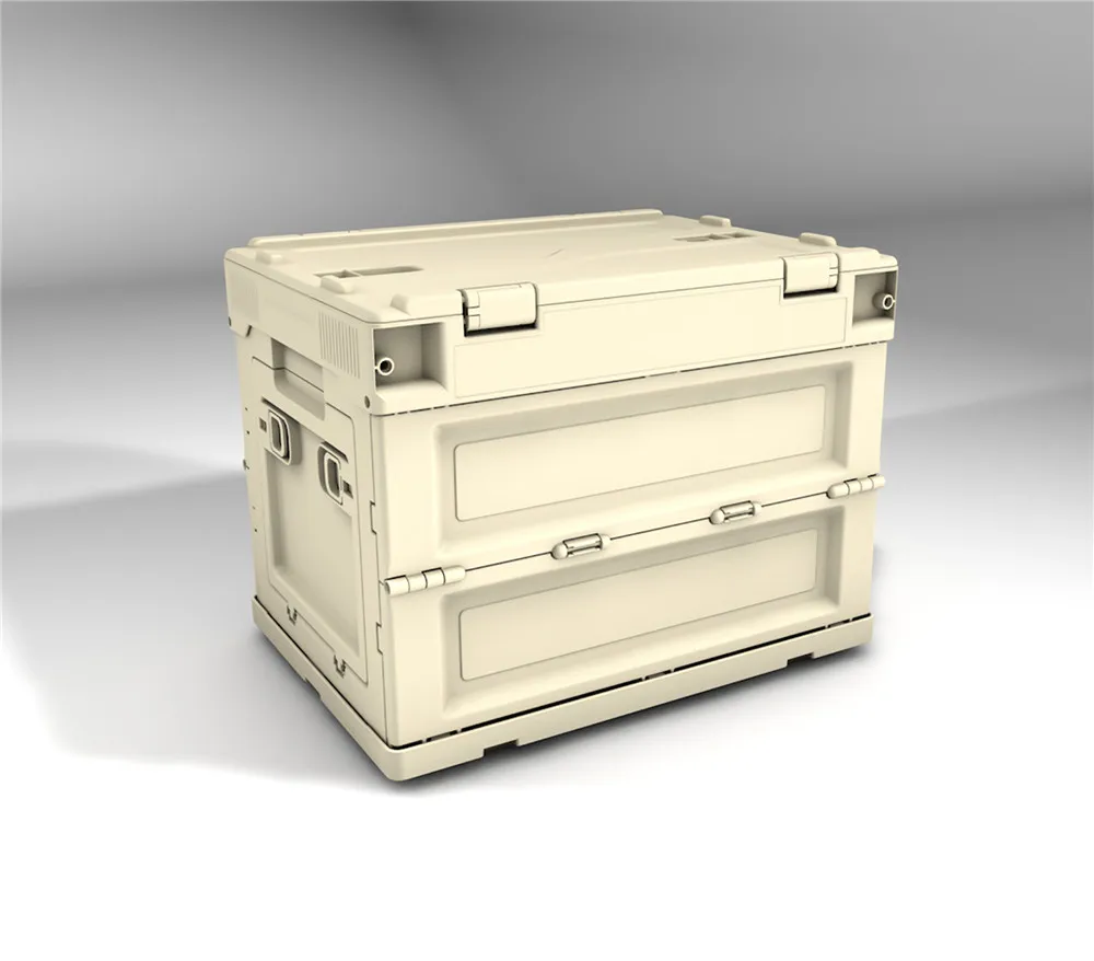 Agricultural Crates Collapsible Stackable Solid Box for Fruit Vegetable Harvesting Perforated PP Material Foldable Plastic