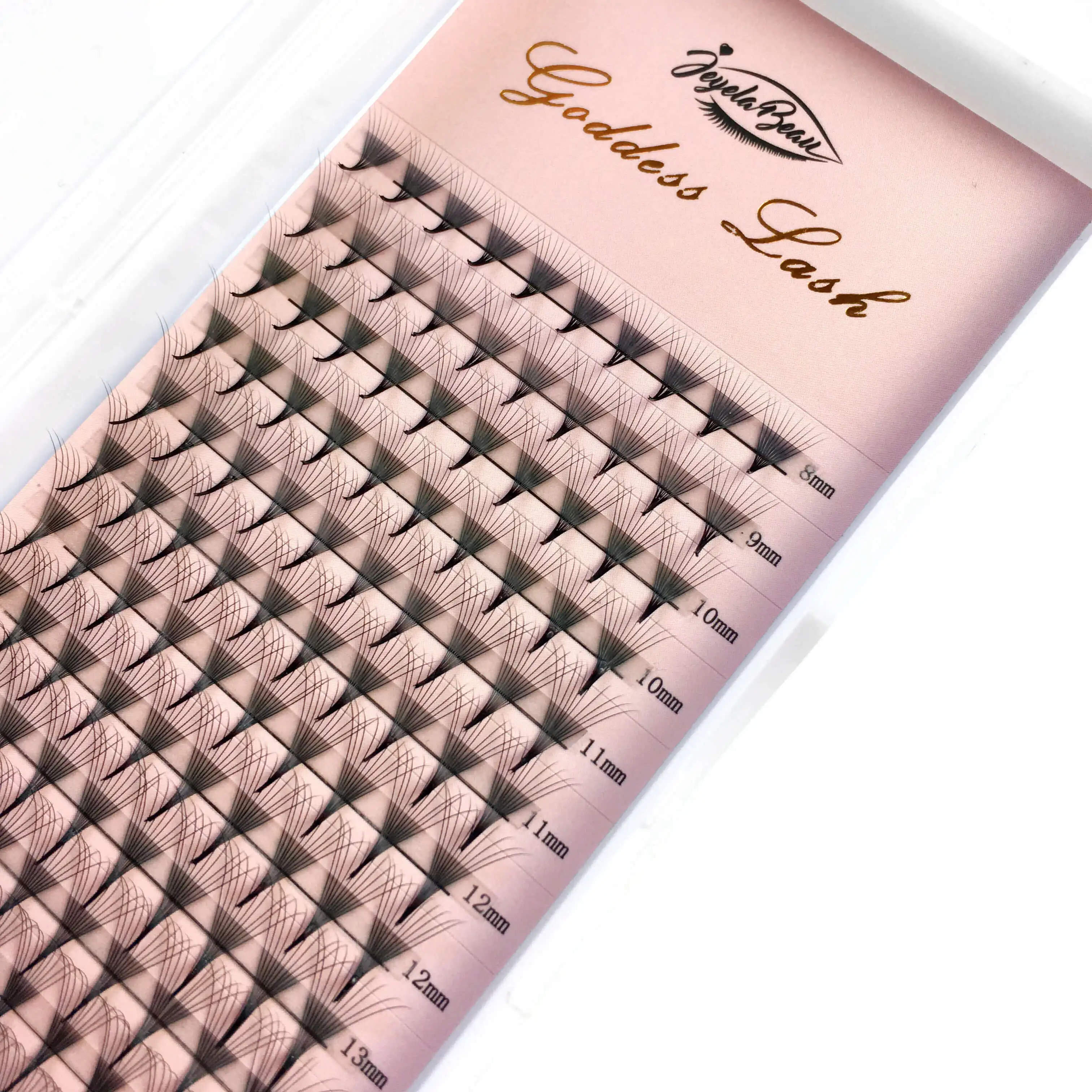 Private label superroots mega semi-finished premade volume fans volume premade fans lash extension supplies