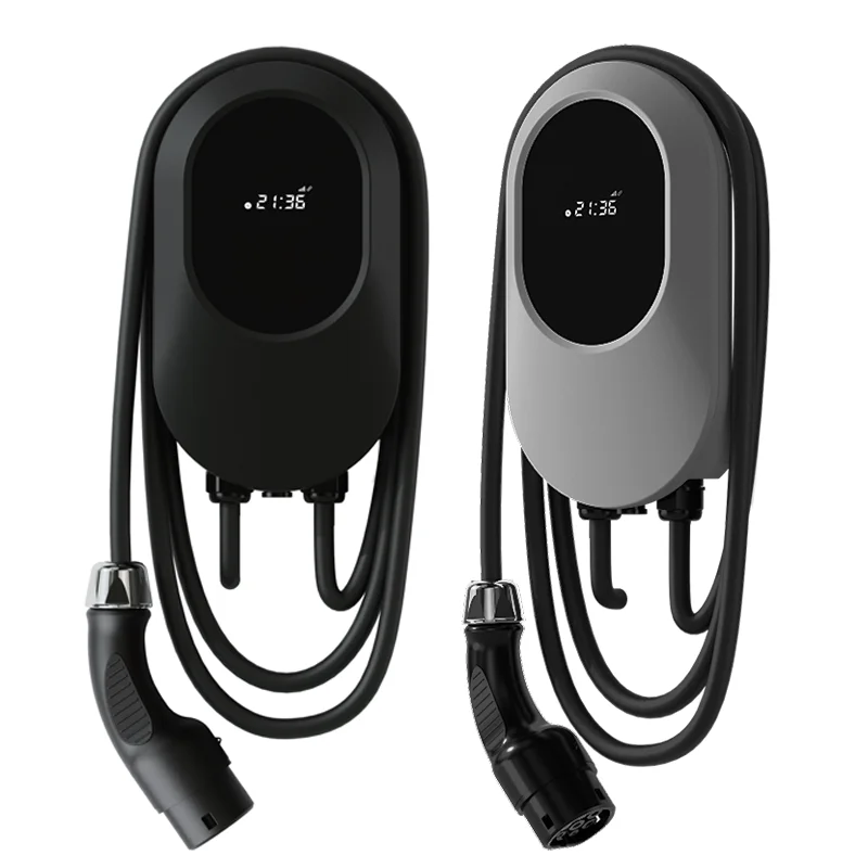 New Design ac ev charger 32a 40a 48a type1 ev charger station J1772 wall mount level 2 ev charging station for home