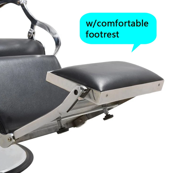 Retro Heavy Duty Vintage Barber Chair Hydraulic Pump Professional Men Shaving Chairs Hair Salon Reclining Barber Chair Antique