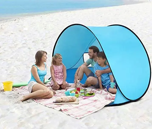 Beach Tent Pop up Portable Summer Sun Shelter Tent UV Protection For Kids Outdoor Camping Tent