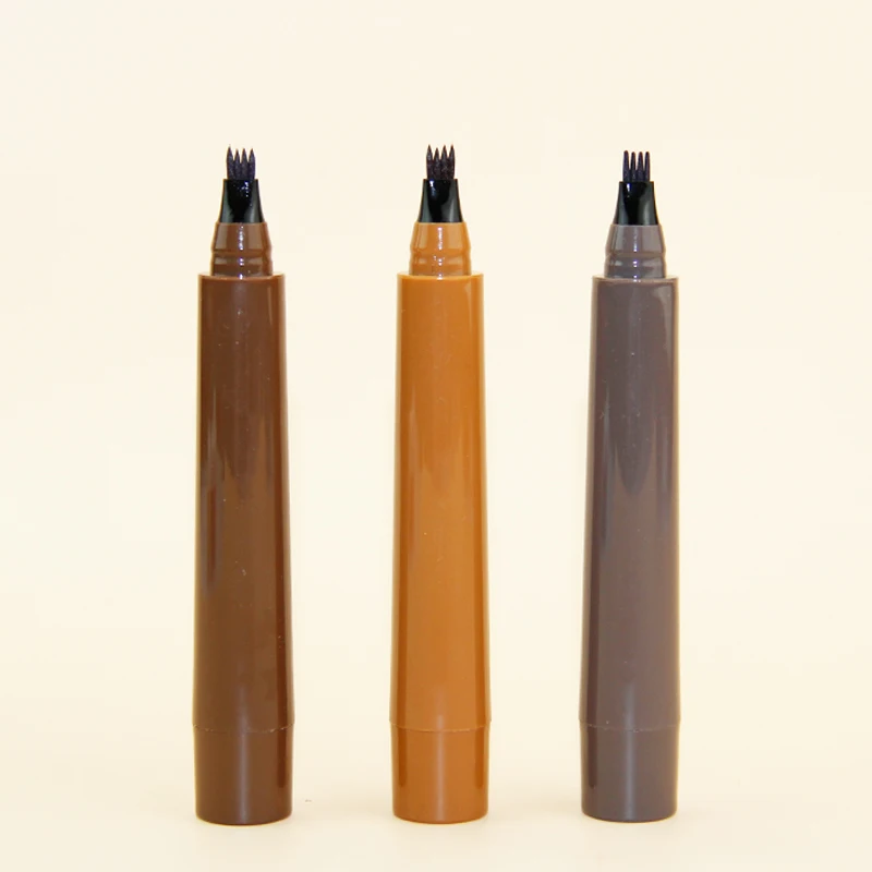 Private label No Logo Eyebrow Pencil Waterproof Eyebrow Pencil with a Micro-Fork Tip Applicator Eyebrow Tattoo Pen