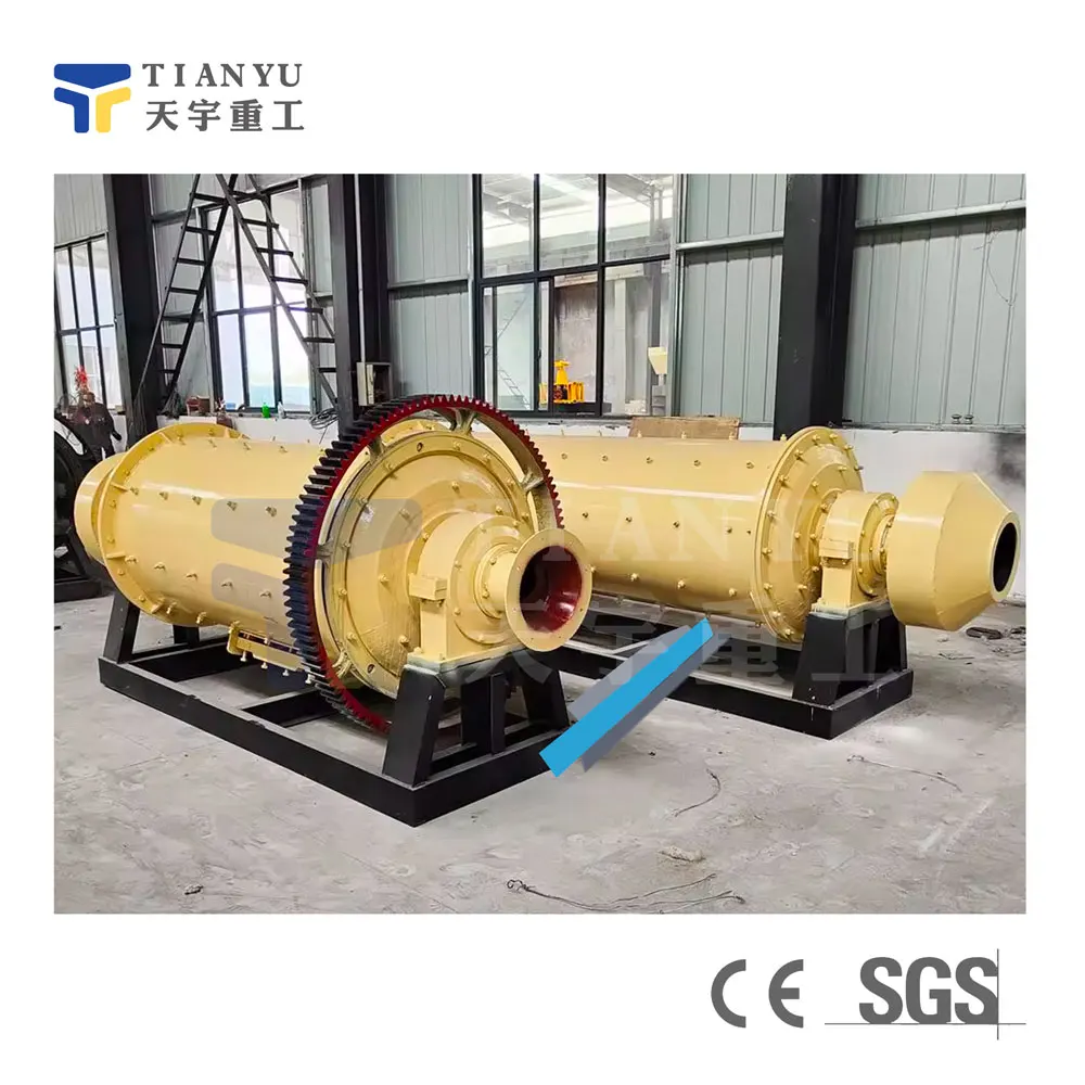 Zhengzhou Tianyu Efficient Horizontal Steel Forged Balls Ball Mill For Mining Bauxite For Sales