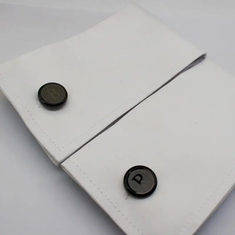 2024 new boyi Factory Customized 26 Letter B Black CufflinksSuitable for business dinners and weddings