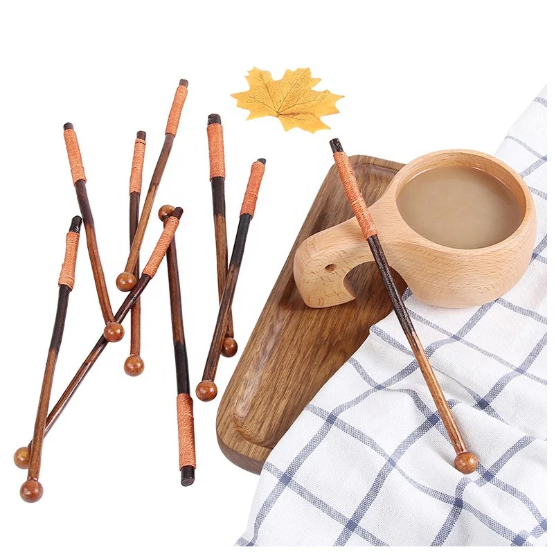 Creative long handle coffee stirring stick 20cm milk tea cocktail stir sticks eco honey stir spoon