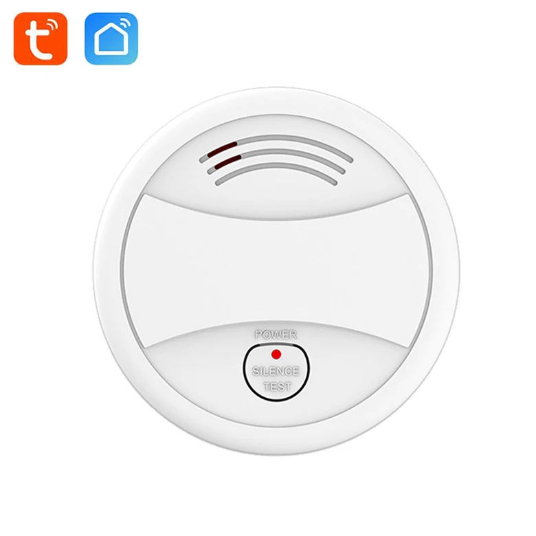 Smart Home Tuya App Alexa Google Home WiFi Standalone Independent 9v alkaline Battery Fire Alarm Smoke Detector Sensor