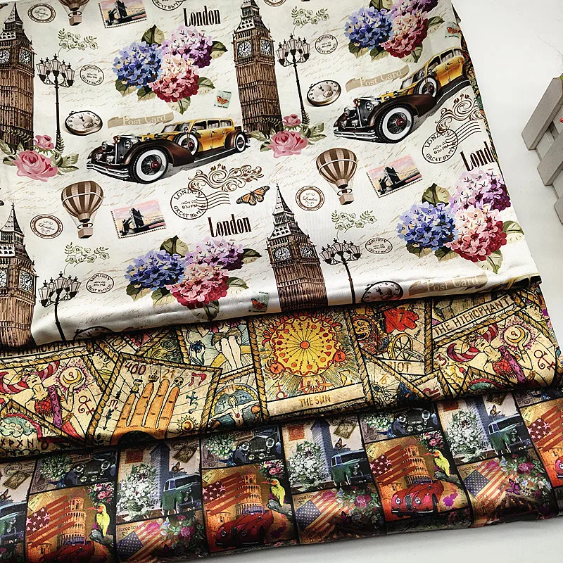Shinny Silk Like 100% Polyester Silk Satin Flower Print Fabric