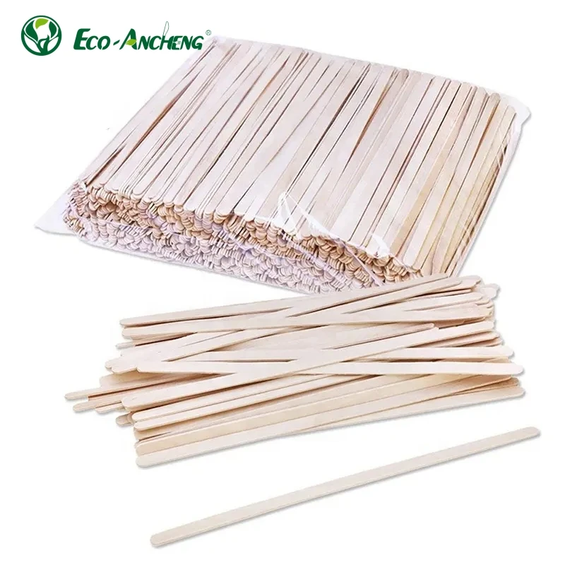 Компостируемые кофейные инструменты деревянная кофейная мешалка деревянные палочки 140 мм используемые для кофейни упакованные в полиэтиленовый пакет