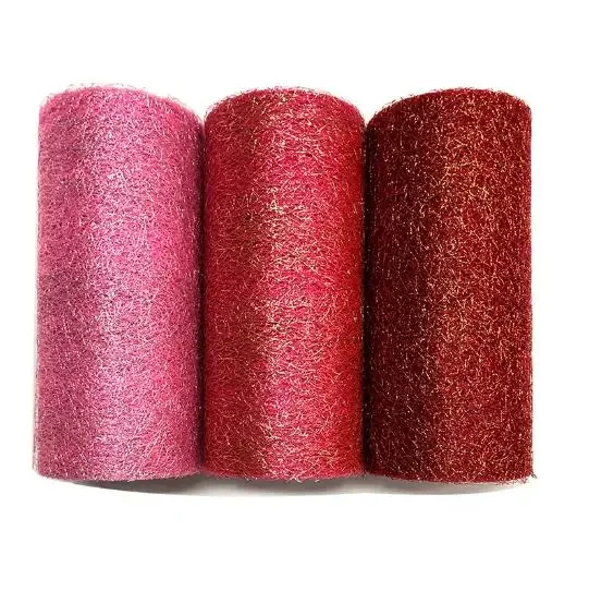 100% Nylon Gold and Sliver Christmas Tulle Roll Fabric