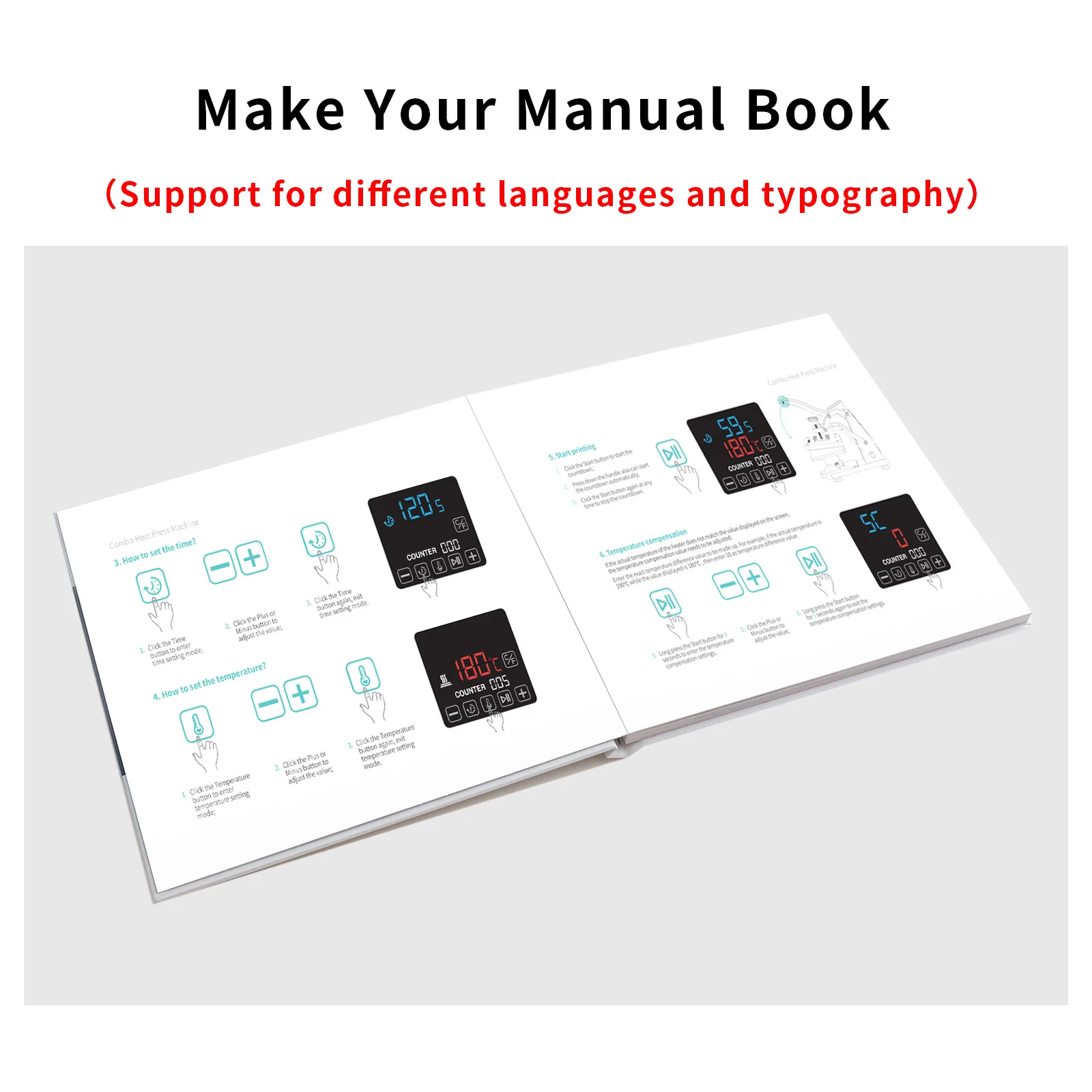 Custom Logo and Color Craft Easy Press OEM Sublimation Combo Transfer Heat Cap Hat Heat Press Machine for Hat