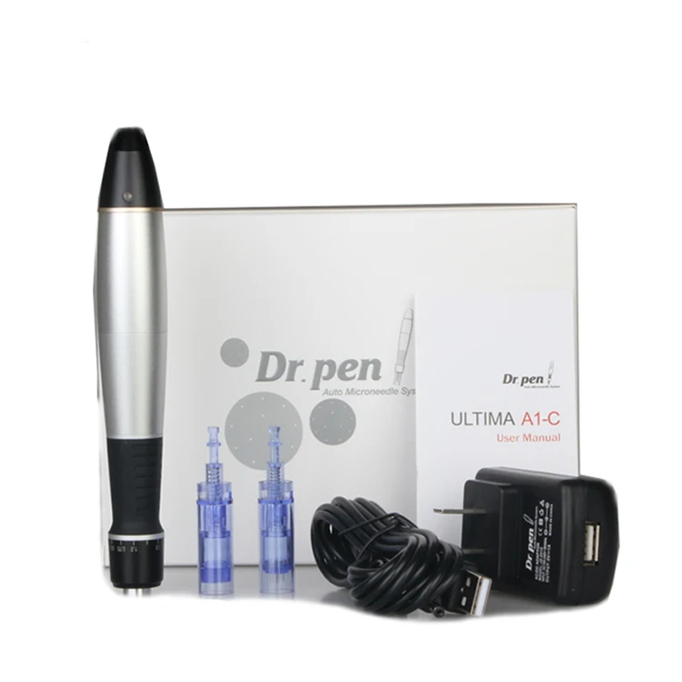Good Price Electric 5 levels Derma Pen A1W Auto Micro Needle Roller Dermapen with 12 Needles Cartridges