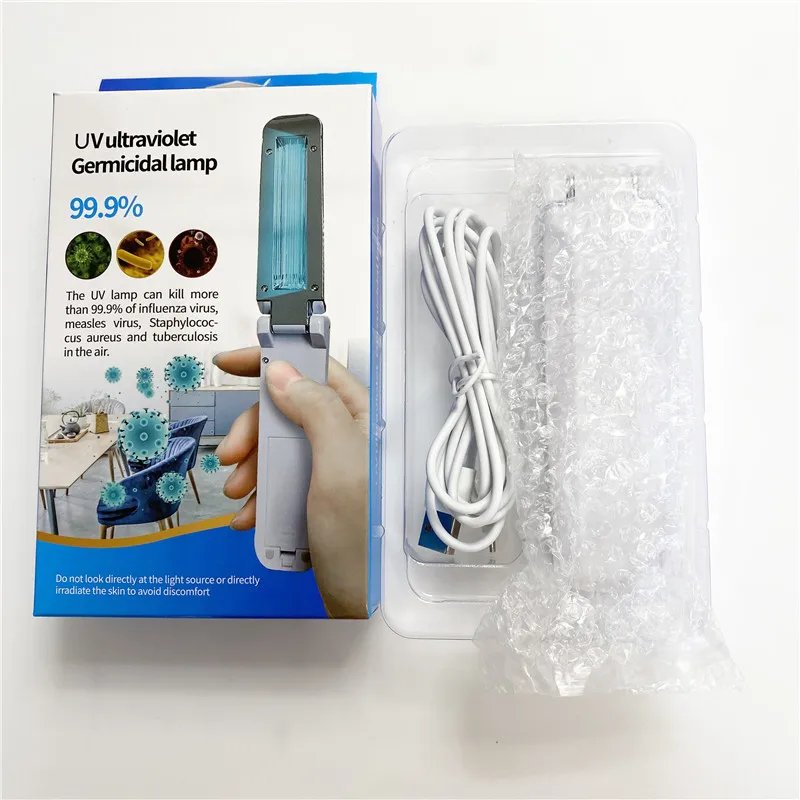 China factory portable ultraviolet light uv uvc lampe uv desinfection lamp for home office