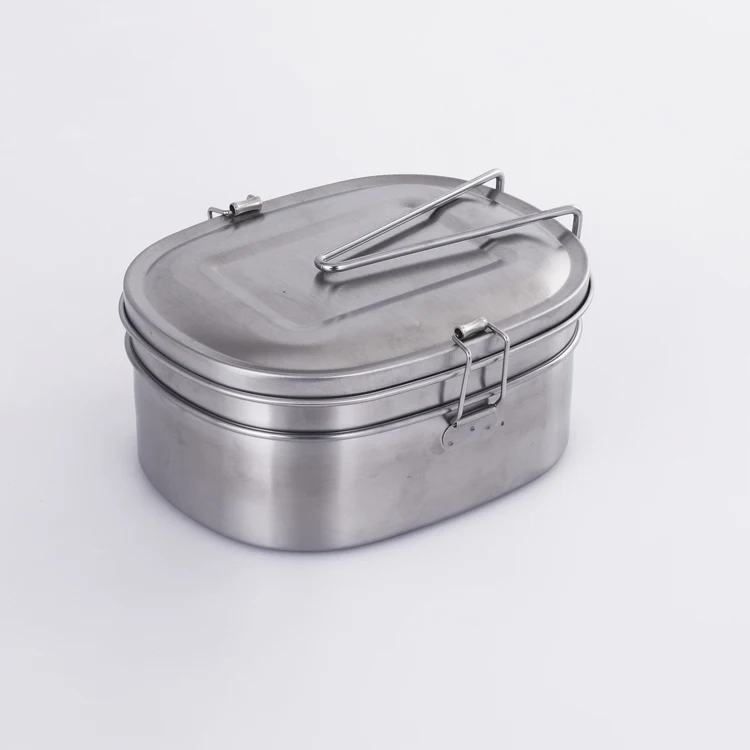 Leakproof metal food packing containers tiffin lunch box stainless steel food containers canteen lunch box