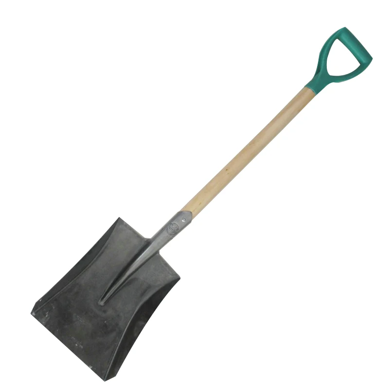 Super Quality Kenyan Market Carbon Steel shovel with wooden handle