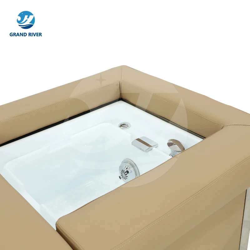 Multi functional heating water treatment spa head massage pedicure shampoo bed with water storage electric washing hair chair