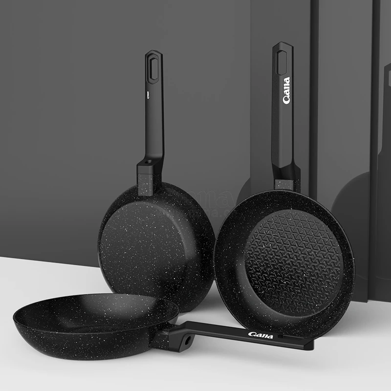 Non Stick Coating Frying Pan Stainless Steel Food Pan Hexclad Cookware Honeycomb Cooking Pans