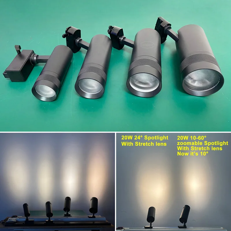 LEDEAST LSP Blue Yellow Colorful Optical Filter Optical Lens & Led Stretch Elliptical Lens for LED Track Light