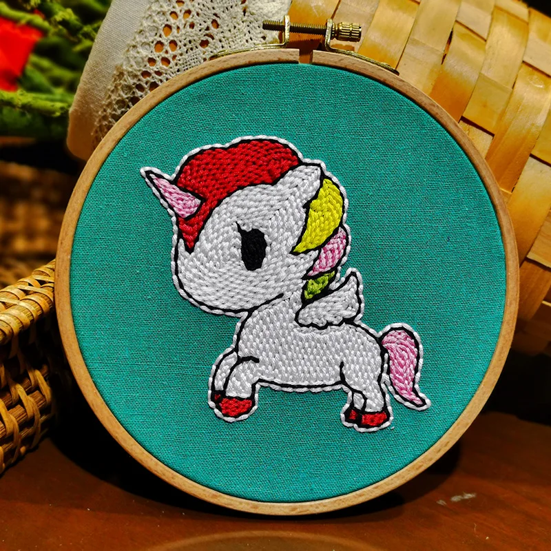 Adult DIY Craft Punch Needle Kit Easy for Adults Beginners Embroidery Hoop Instruction DIY Needle Punch Craft