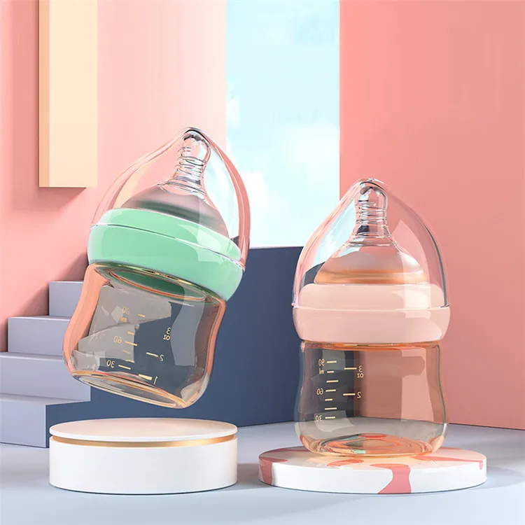 90ml PPSU Baby Feeding Bottle Customize Wide Neck NewBorn Baby Milk Bottle Toddlers Nursing Bottle