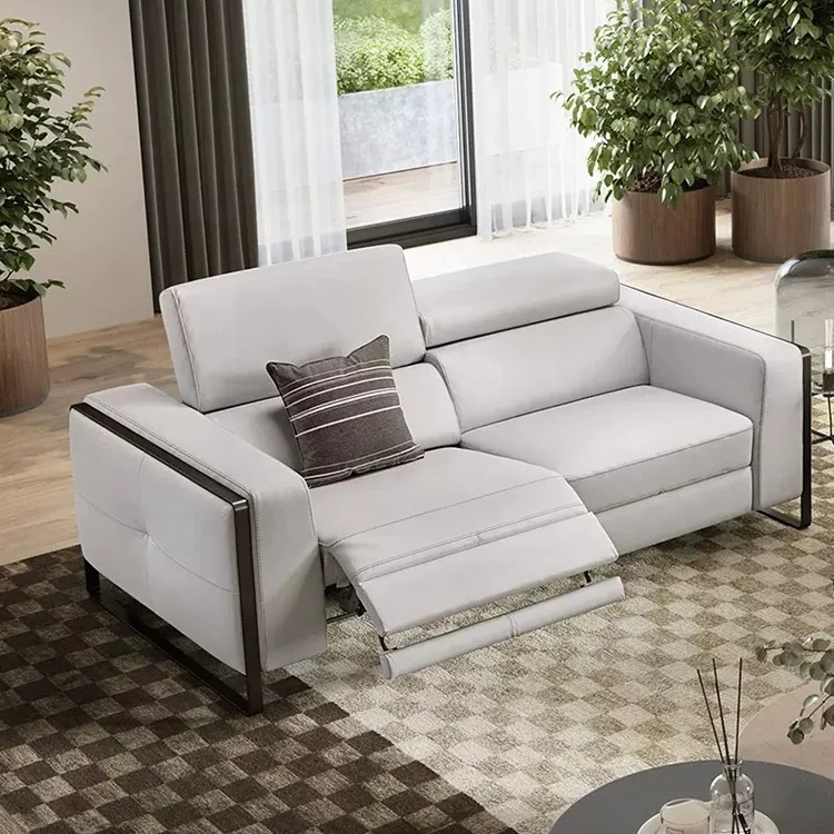 Love seat sofa modern recliner sofa set 3 2 1 couch living room sofas genuine leather recliner