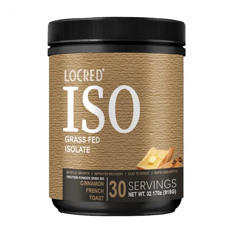 Custom Muscle Protein Supplement Nutritional High Content Immunity Whey Grass-Fed Isolate Protein Powder