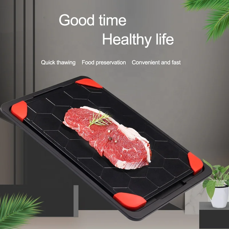 Бытовой Алюминиевый сотовый дизайн, термопластина, лоток для быстрого размораживания, лоток для быстрого размораживания мяса
