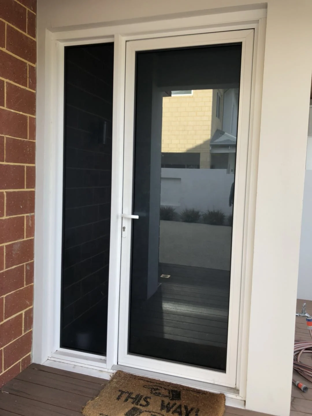Australia system aluminium casement doors aluminium double glass house door hinged doors made in China
