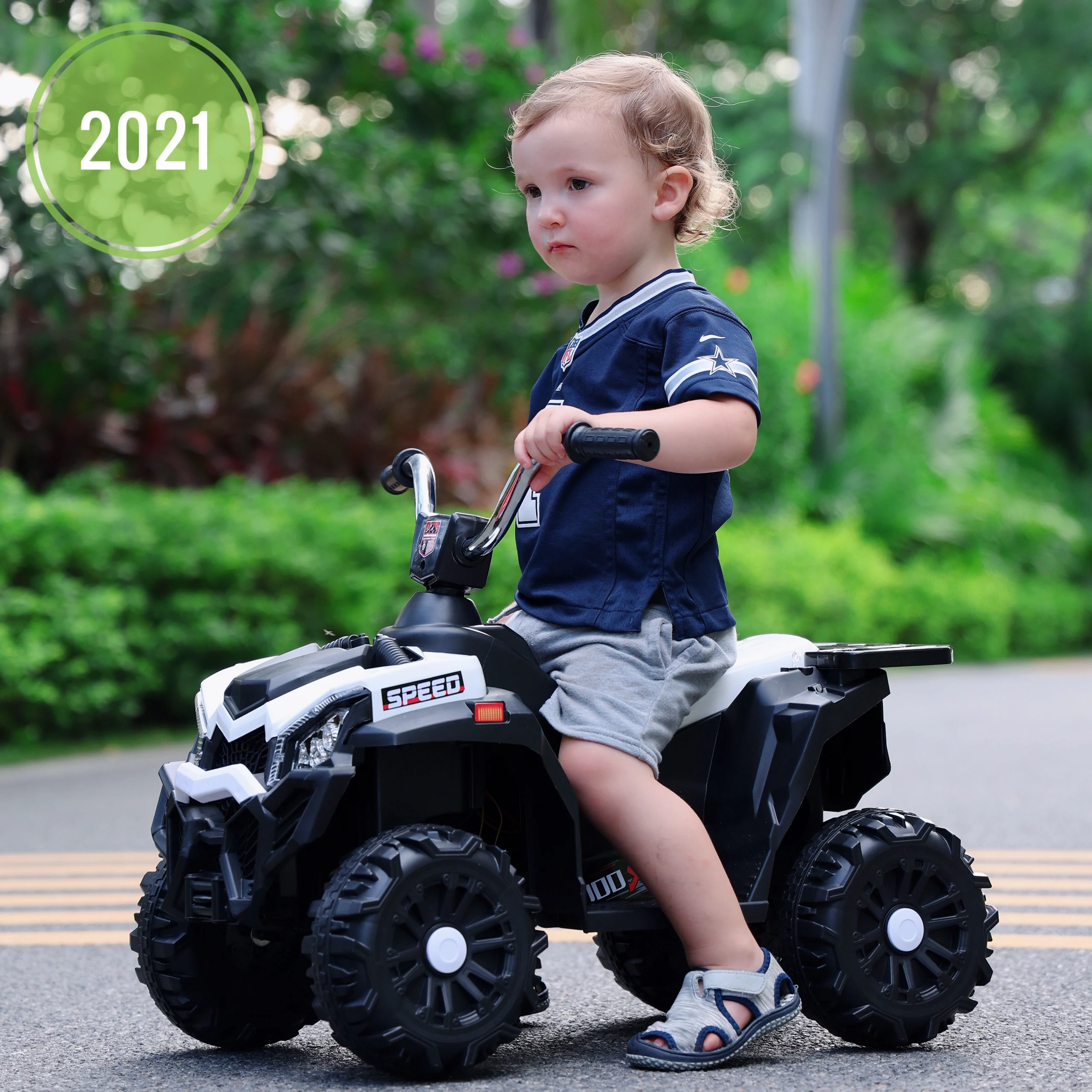 Hot selling Small Size Kids 4-Wheel Electric Quad  Remote-Controlled Shaft Drive Toy Car Battery-Powered  Baby Toy Car