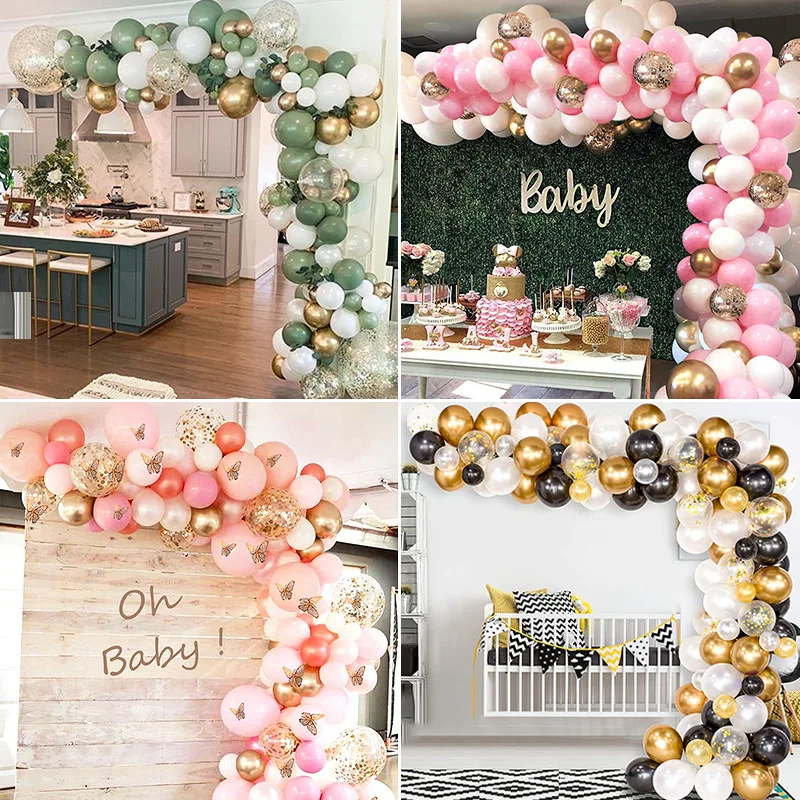 Wholesale Garland Latex Balloon Arch Set Kit Popular Event Party Graduation Retro Pink Apricot Gold Balloon house