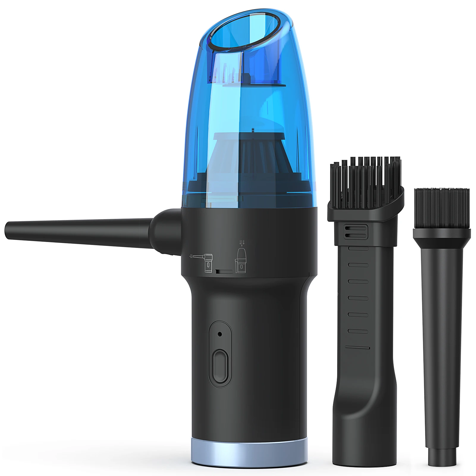 OPOLAR 60000RPM 2 in 1 Cordless Air Duster Mini Vacuum Cleaner Keyboard  Electric Compressed Rechargeable Air Duster