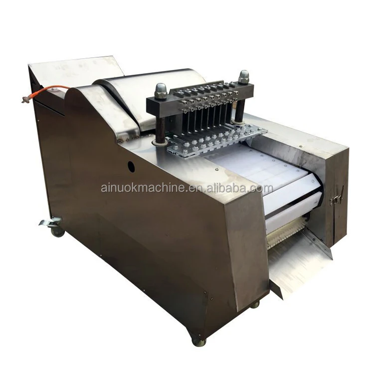 Electric meat cube cutter fish dicer cut goat pork frozen meat cutting machine beef slicer dicing chicken cutting machine price