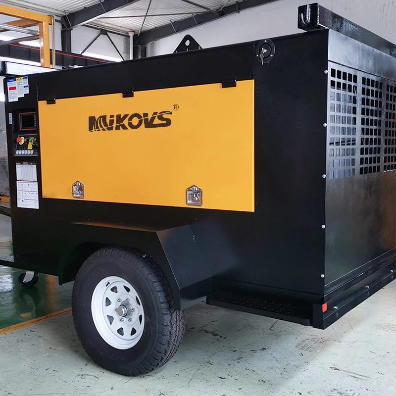 Heavy duty compressor industrial 7 bar 8 bar 10 bar Portable Screw Air Compressor For Drilling Rig diesel air compressor