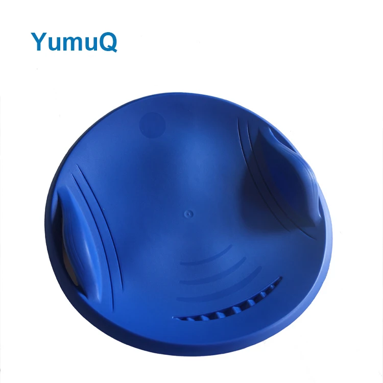 YumuQ Winter Sports Circle Plastic Sled Saucer, Heavy Duty Colorful Round Snow Saucer Sled For Children