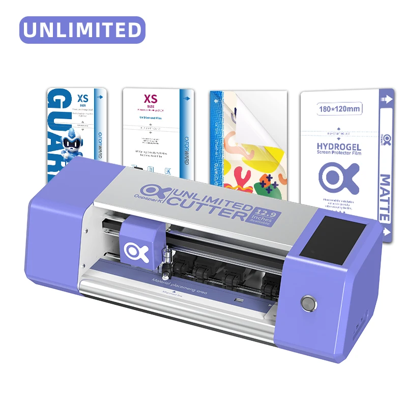 Oopspark Unlimited mobile phone screen protector plotter cutting machine TPU film Nano hydrogel film cutting machine