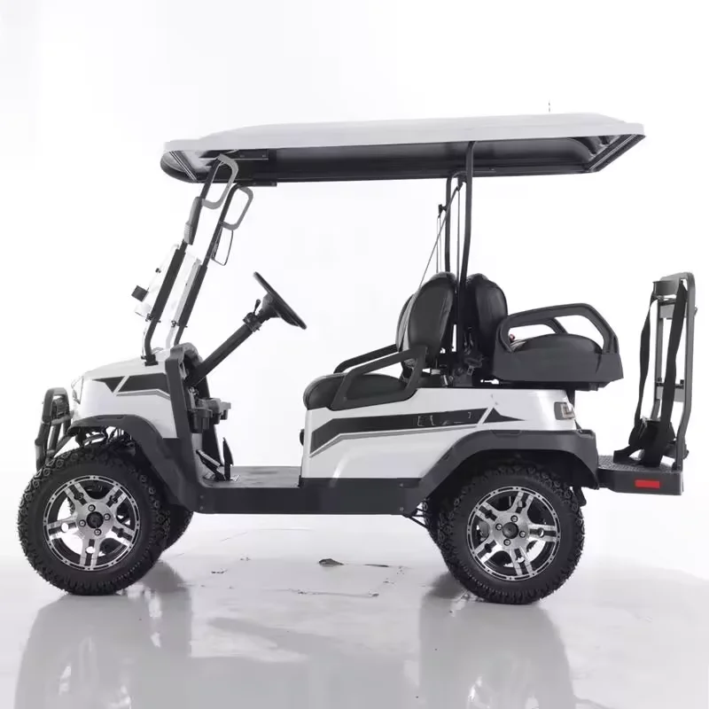 Factory New Design Electric 2+2 Seat Golf Buggy 72V Battery 5KW Motor 5+Years Warranty for Sightseeing or Club Golf Cart