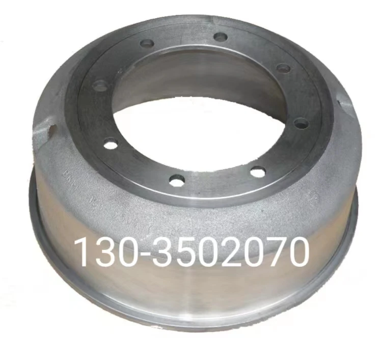 Russian trailer truck parts brake drum for GAZ LADA MAZ KAMAZ OEM 130-3502070