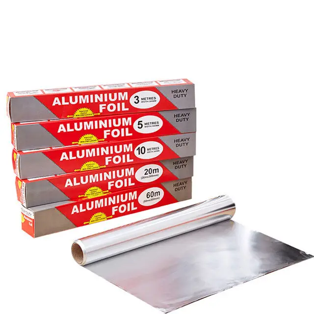Prime Quality 8011 O 5M 10 M 20 M 50 M 60 Meters Baking Pastry Aluminum Foil Paper Roll
