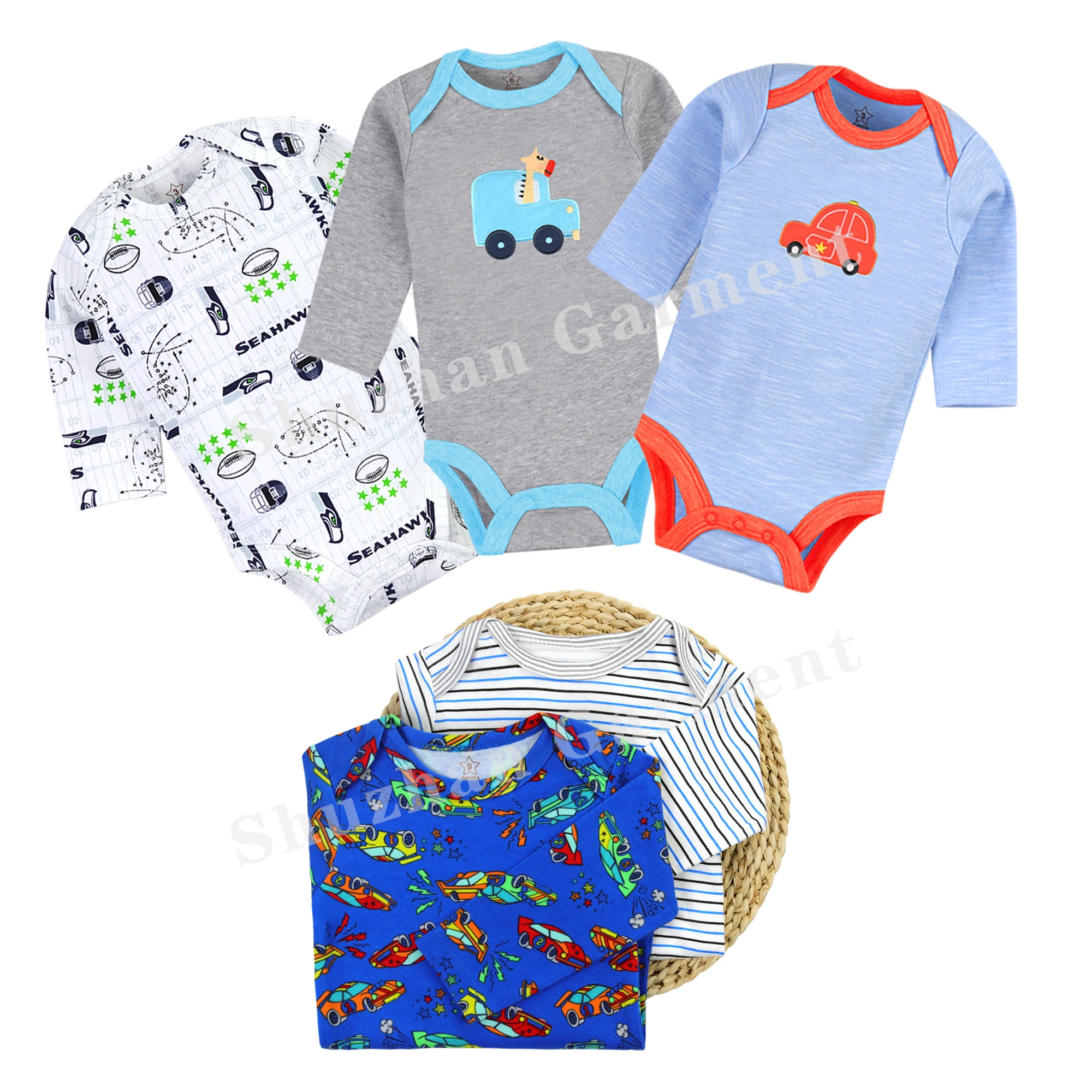 Wholesale Newborn Infant Clothes Clothing Long Sleeve Romper Long Sleeve Clothes Sets Baby Warm Clothes Baby Rompers 0-3 Months